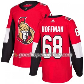 Ottawa Senators Mike Hoffman 68 Adidas 2017-2018 Rood Authentic Shirt - Mannen